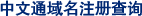 中文通域名注册查询
